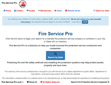 Tablet Screenshot of fireservicepro.com